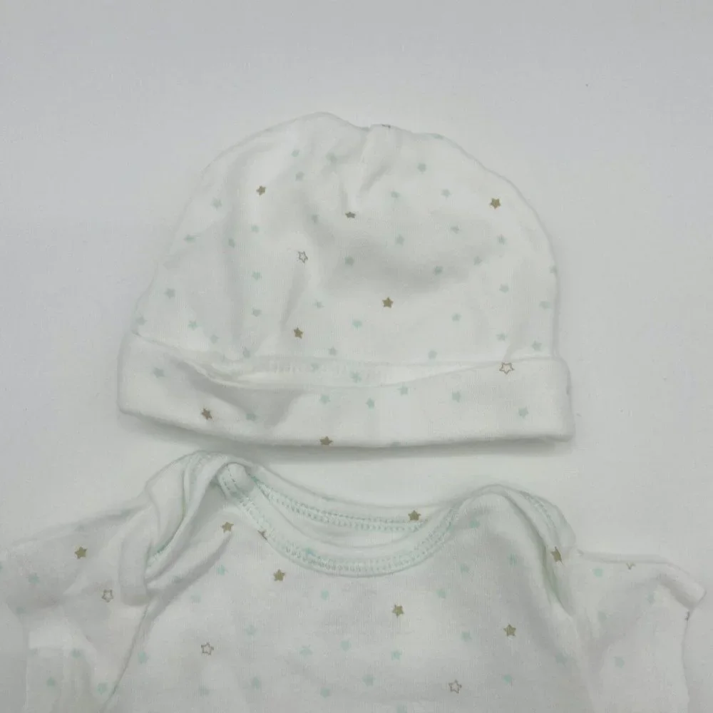 Carters Precious‎ Firsts Gender-Neutral Infant 3-6 Months Star Bodysuit Hat 1801